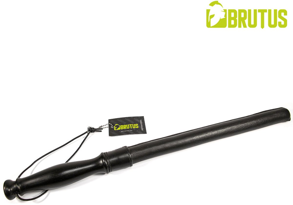 BRUTUS - Lederen Correction Officer Baton - Zwart