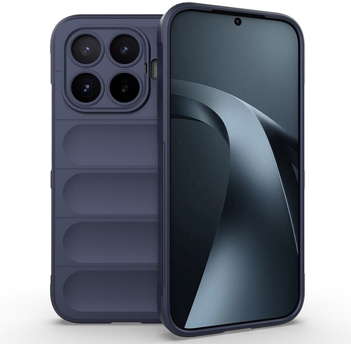 MobyDefend Hoesje - Geschikt voor Xiaomi 17T - TPU Gripcase - Blauw