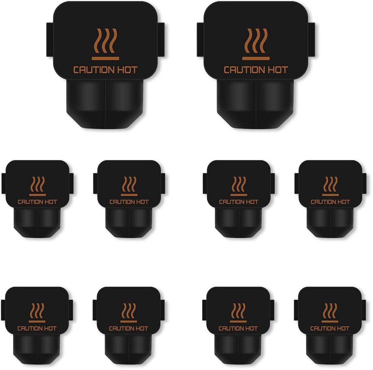 Hete Silicone Sokken voor 3D Printers - Set van 10 - Warmtebestendige Bescherming voor Verwarmingsblok en Mondstuk, Ideaal voor Laboratoria en Werkplaatsen