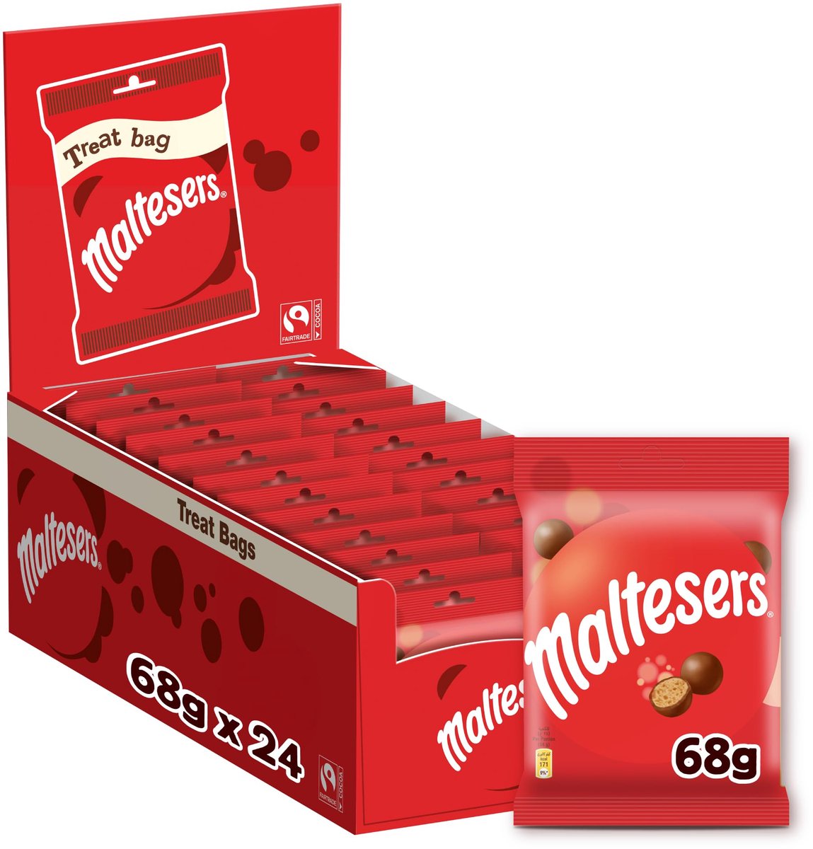Maltesers Chocolade Zak – 24 x 68 gram – 1,632 kg