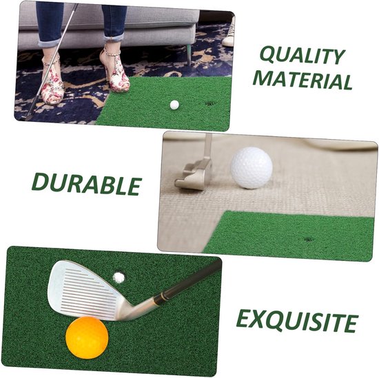 Golf Oefenmat - Kunstgras Mat - Swing Training - Lichtgewicht Draagbaar - 30x30x2 cm - Groen van GOLF — afbeelding 2