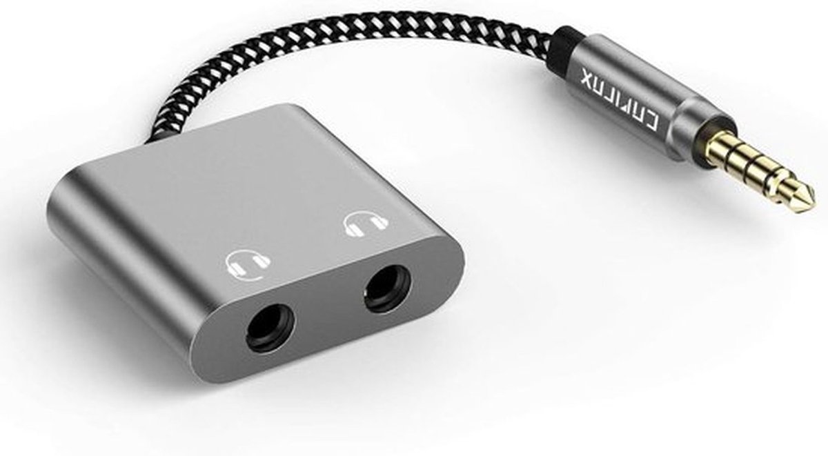 3.5mm Male naar Dubbele Vrouwelijke Hoofdtelefoon Splitter, 2-Weg Stereo Y Adapter voor MacBook, iPad, PC, Telefoon, Laptop, PS4, PS5, Xbox One/360 - Ideaal voor Muziek Delen en Geluidsweergave
