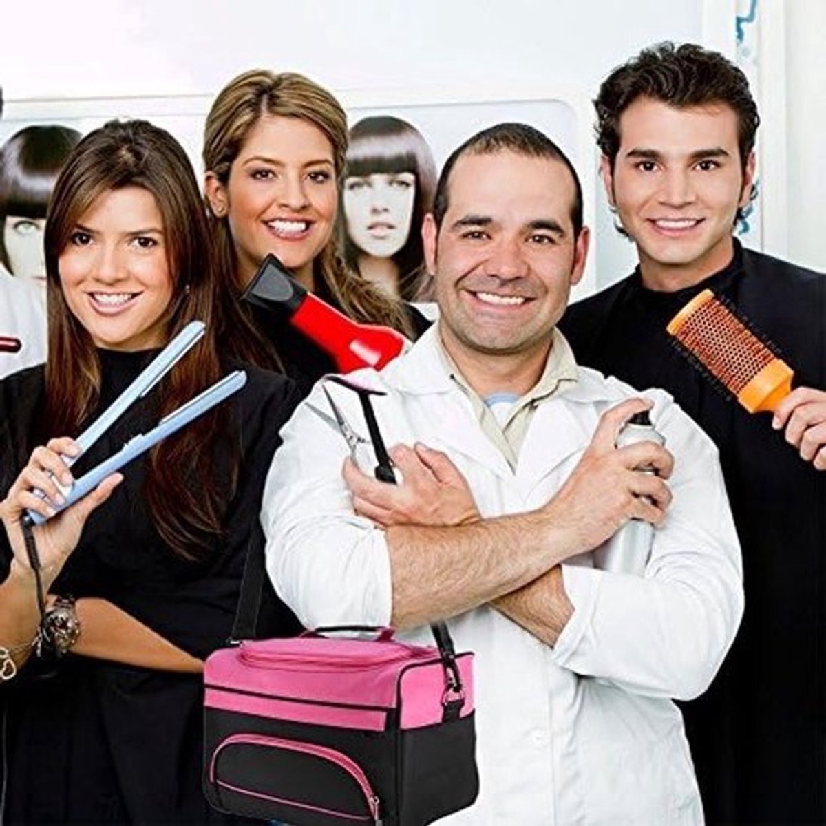 Professionele Kappers Tas met Grote Capaciteit voor Haarstylisten - Cosmetica Organizer met Accessoire Tassen en Gereedschap