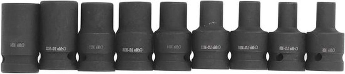 Complete Set van 9 Verstelbare Kraansteunen met 1/2 Adapter voor Elektrische Pneumatische Handmoeren, M6 tot M24