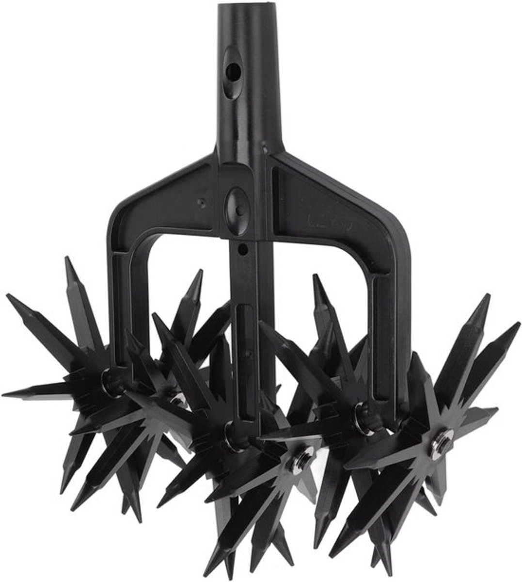 2-in-1 Tuin Cultivator en Ventilatie Scharifier - Verwijderbare, Draagbare en Lichtgewicht Handmatige Tiller met 2 Beugels voor Effectieve Tuinonderhoud
