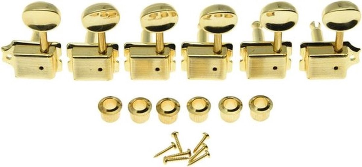 Vintage gitaar-stemmechanieken voor Strat en Tele - Gouden splitshaft-stemechanieken, precisie en duurzaamheid