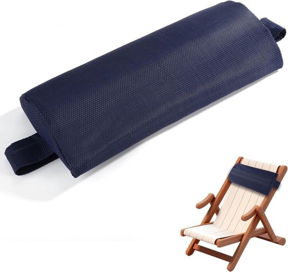 Comfortabel Kussen voor Buiten, Waterdicht en Ademend met Verstelbare Band voor Ligstoelen, Perfect voor Terras, Strand en Zwembad