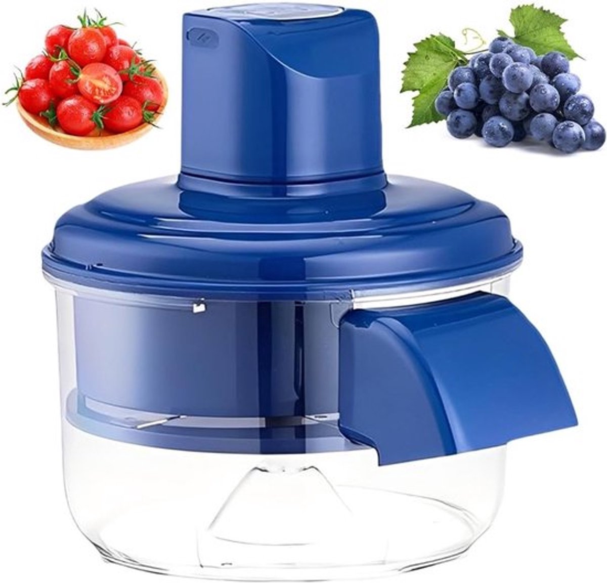 Automatische Knoflookschiller - Elektrische Groentenschiller voor Druiven en Tomaten, Oplaadbaar via USB met Scherpe Mes voor Keuken en Huishoudelijk Gebruik