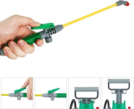 Damenzo - Tuinspuit - Drukspuit - Waterspuit - Tuinartikelen - Tuin - Plantenspuit - Druksproeier - 5 Liter - Inclusief draagriem van damenzo — afbeelding 5