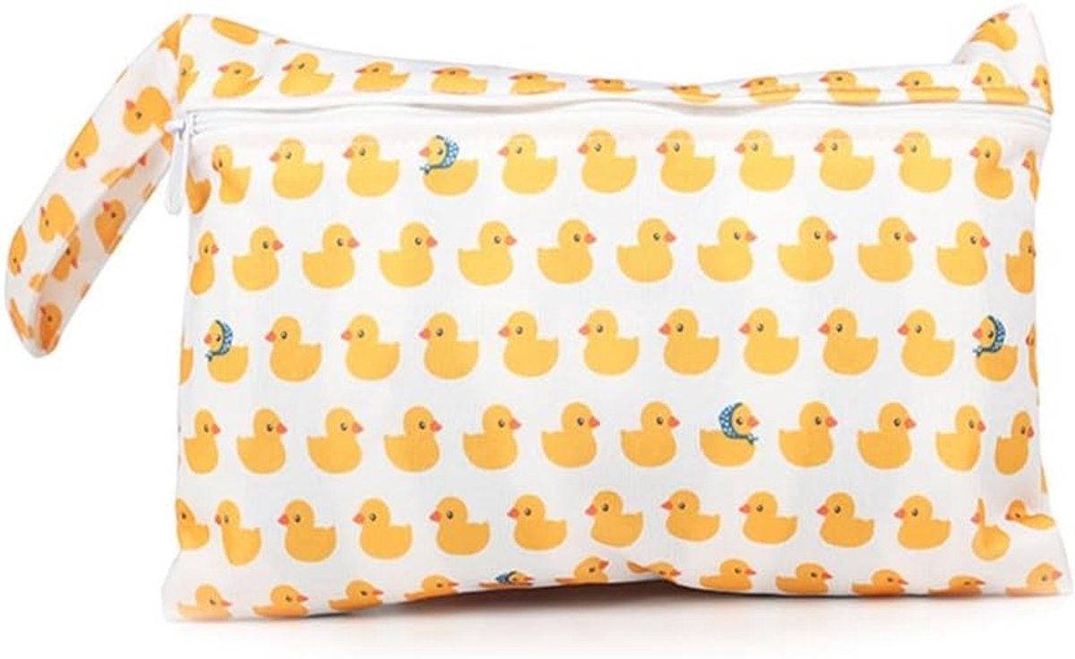 Kleurrijke Mini Luiertas met Waterdichte Functie, Ideaal voor Baby's, Zwemmen en Reizen, 22 x 15 cm, Handige Organiser voor Doekjes en Spullen