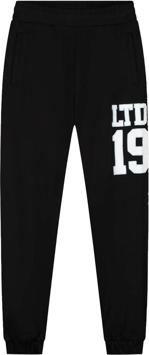 Malelions sherpa applique match joggingbroek in de kleur zwart.
