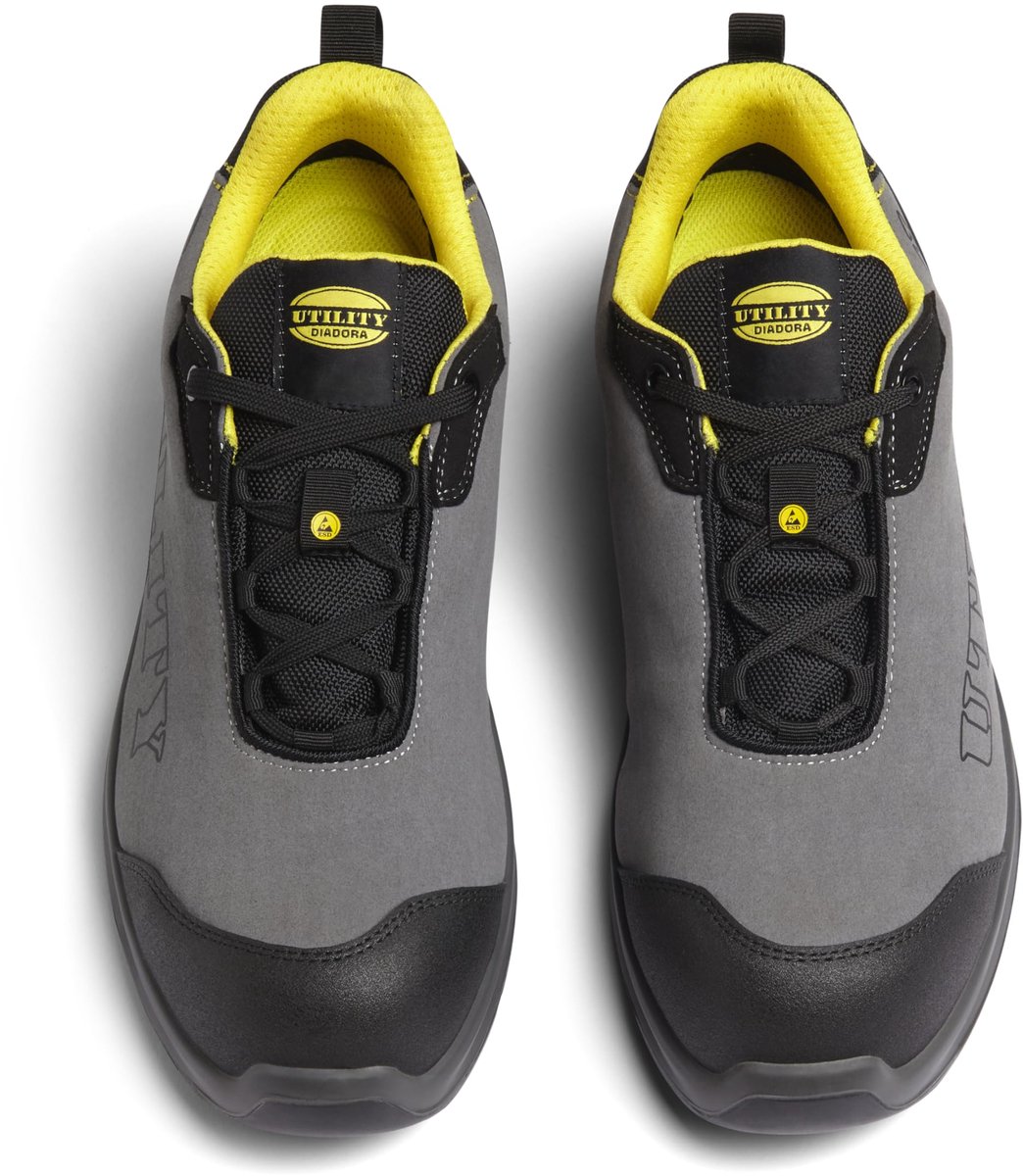 SnelShoppen - Diadora Smart S1P Veiligheidschoenen voor Volwassenen Uniseks Zwart Maat 43 EU voor Bouw, Werk en Vrije Tijd
