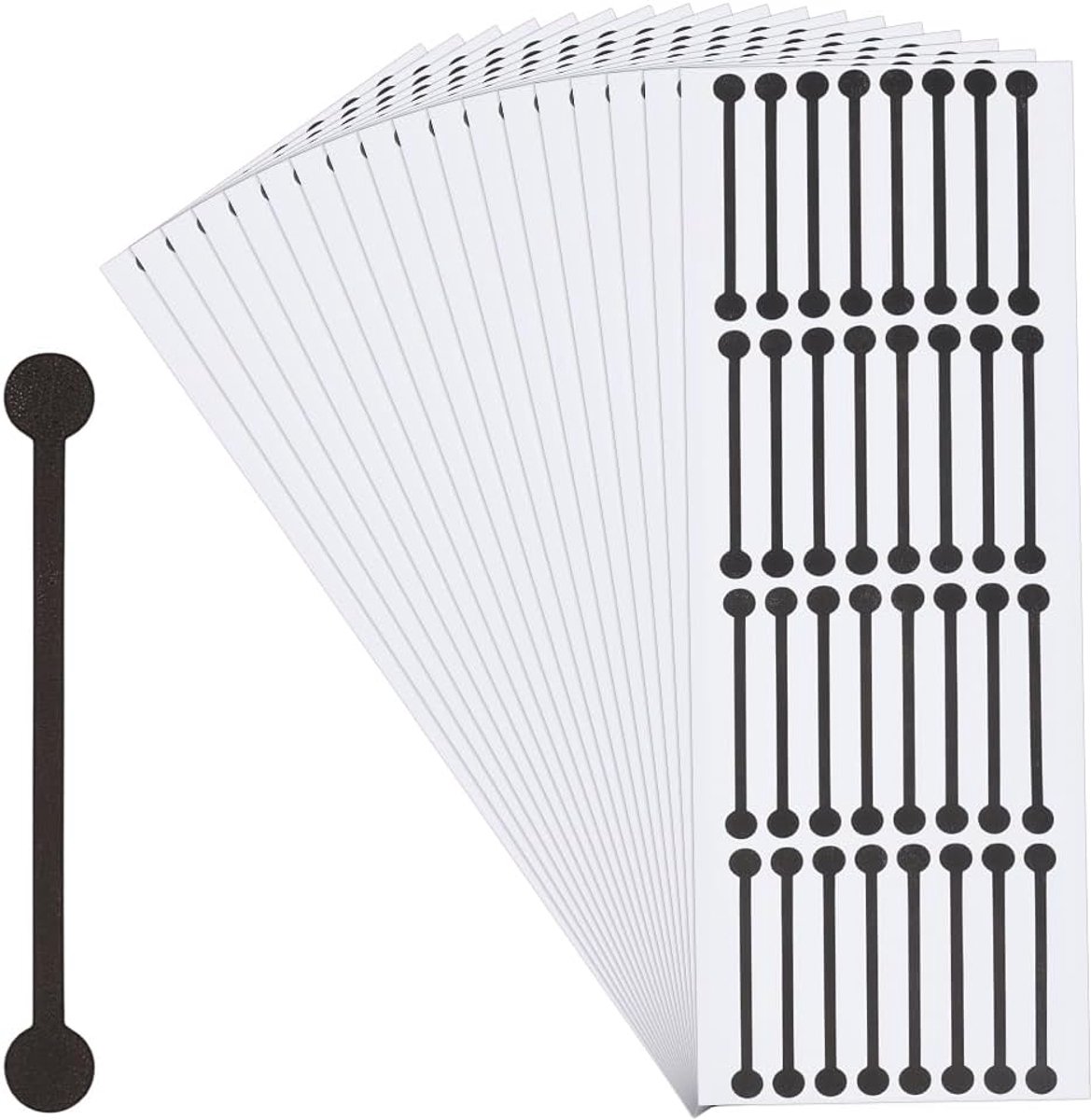 SnelShoppen - 504 Stuks Tamper Proof Stickers - 23x8 cm Zelfklevende PVC Labels - Waterdicht en Flexibel - Perfect voor Flessen, Blikken, Enveloppen e