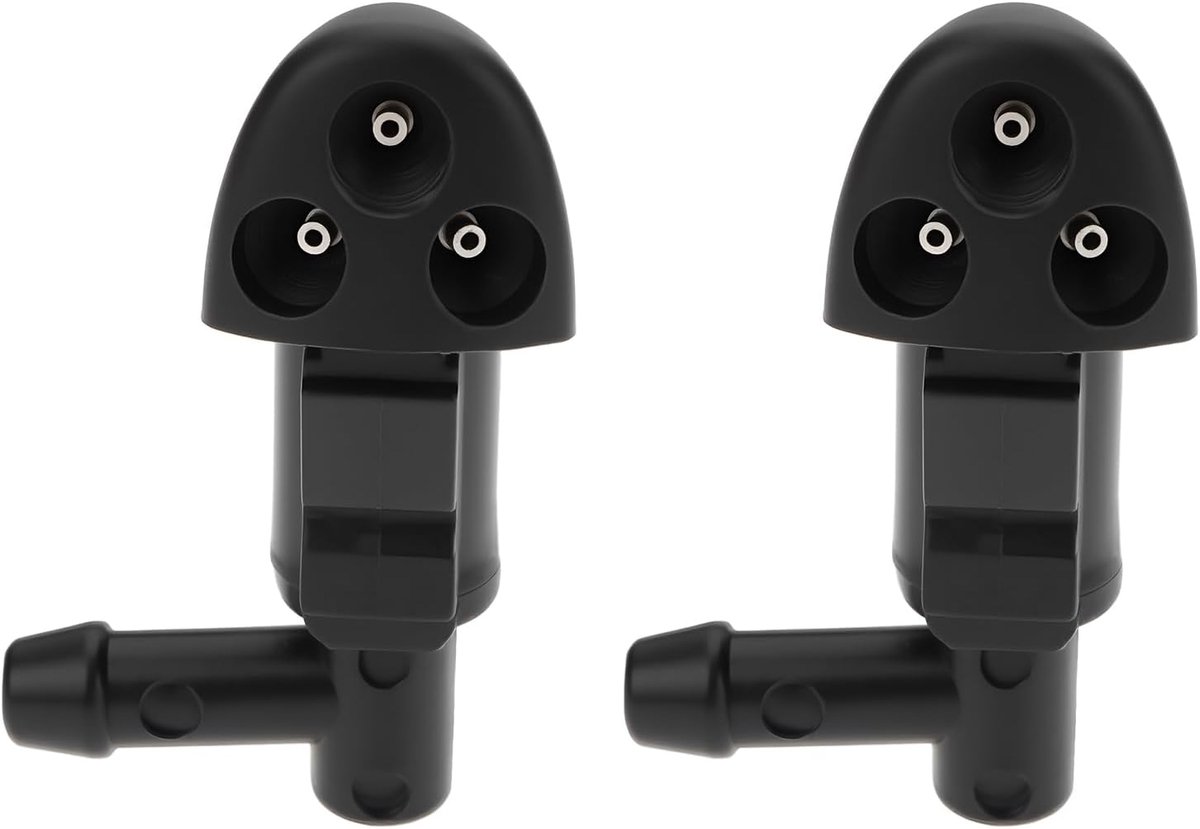 Voorruit wasmachine spray nozzle - 2 stuks - kunststof/metal - directe vervanging - geschikt voor Chevrolet Cruze J300 - ShopVlot