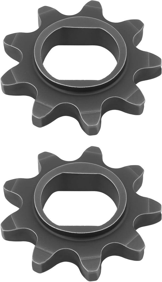 SnelShoppen - 2Pcs 25H 9T Metalen Motor Kettingwiel Geschikt voor MY1020 Motor Elektrische Scooter - Duurzaam, Precisie, 25H Ketting, 9T Sprocket