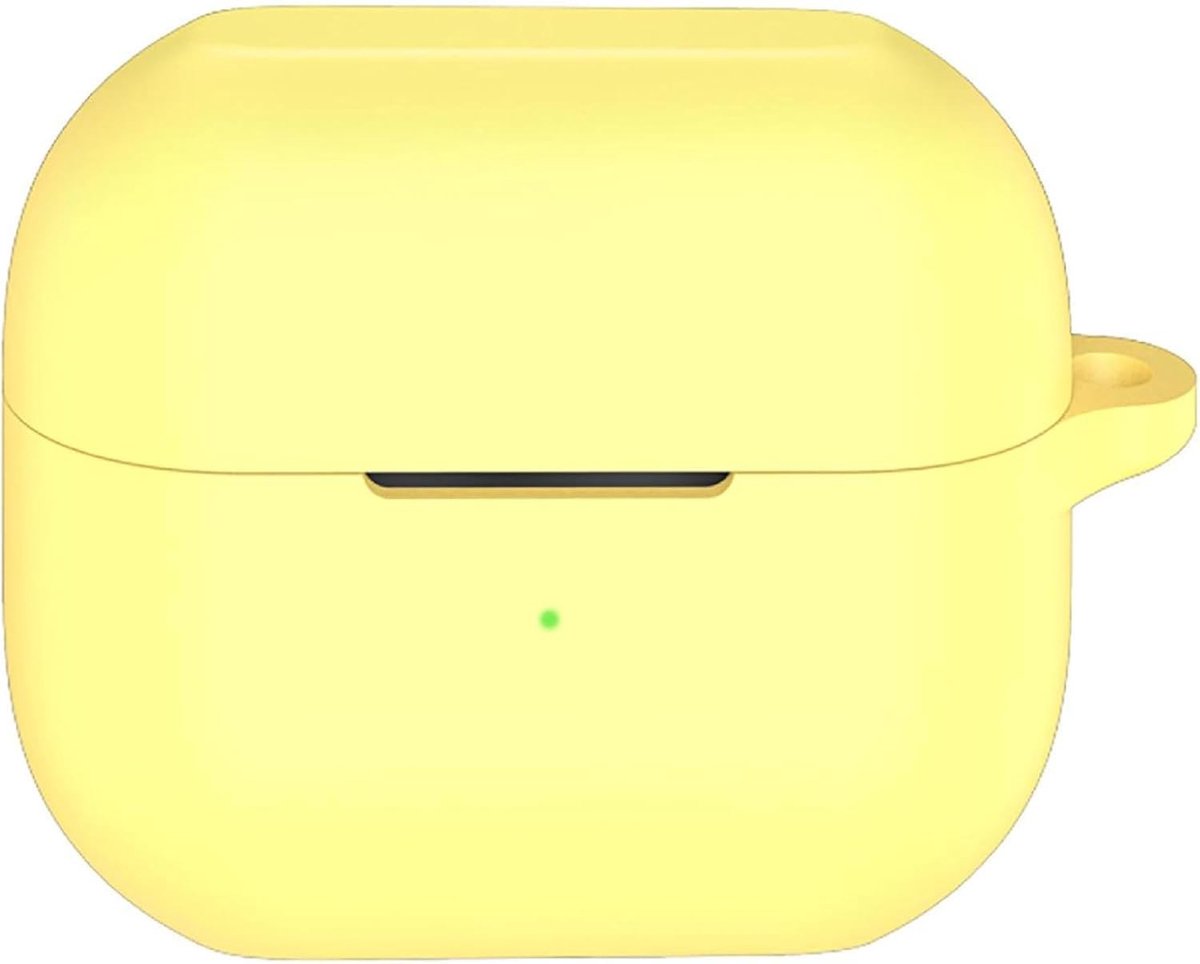 SnelShoppen - Ultra Dunne Beschermcase voor Samsung Galaxy Buds 3 FE - Schokbestendig en Krassenbestendig Silicone - Geel - Lichtgewicht en Comfortabe