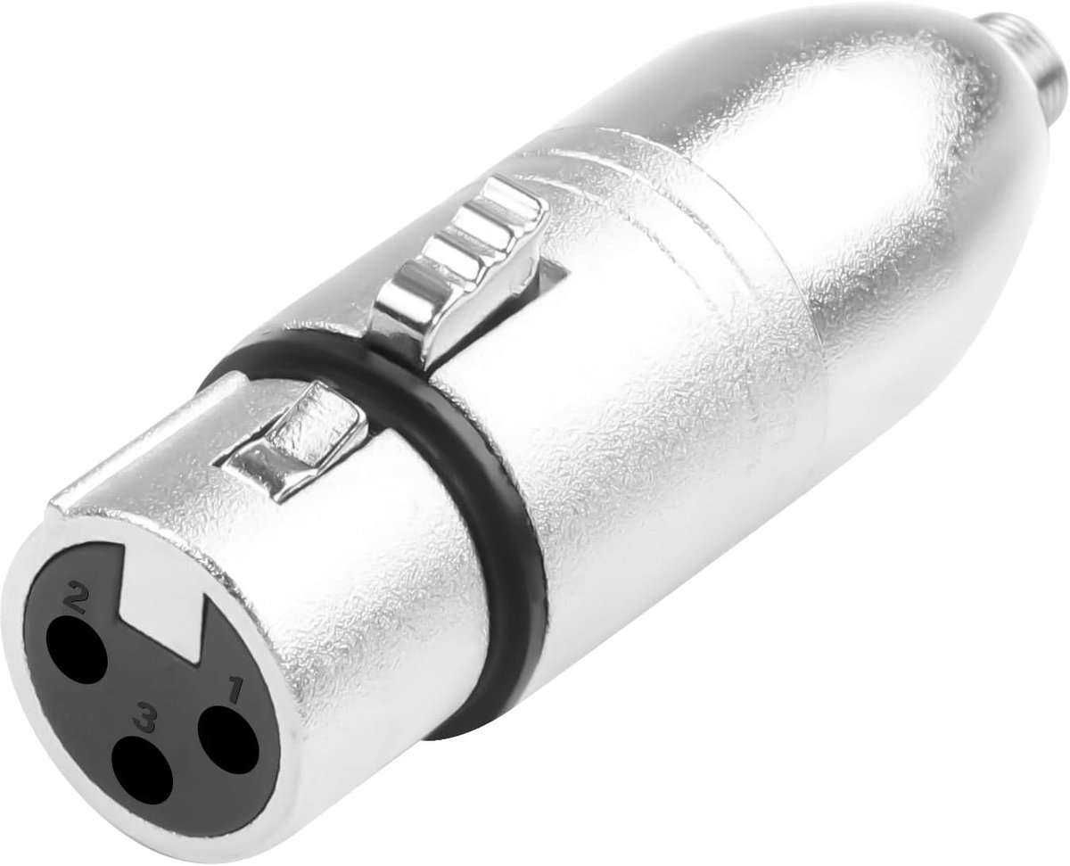 QIANRENON XLR to Lockable TRS 3.5mm Microphone Jack 3 Pin XLR Bus to 1/8 TRS Bus Symmetrical Audio Adapter XLR to Lock - ShopVlot