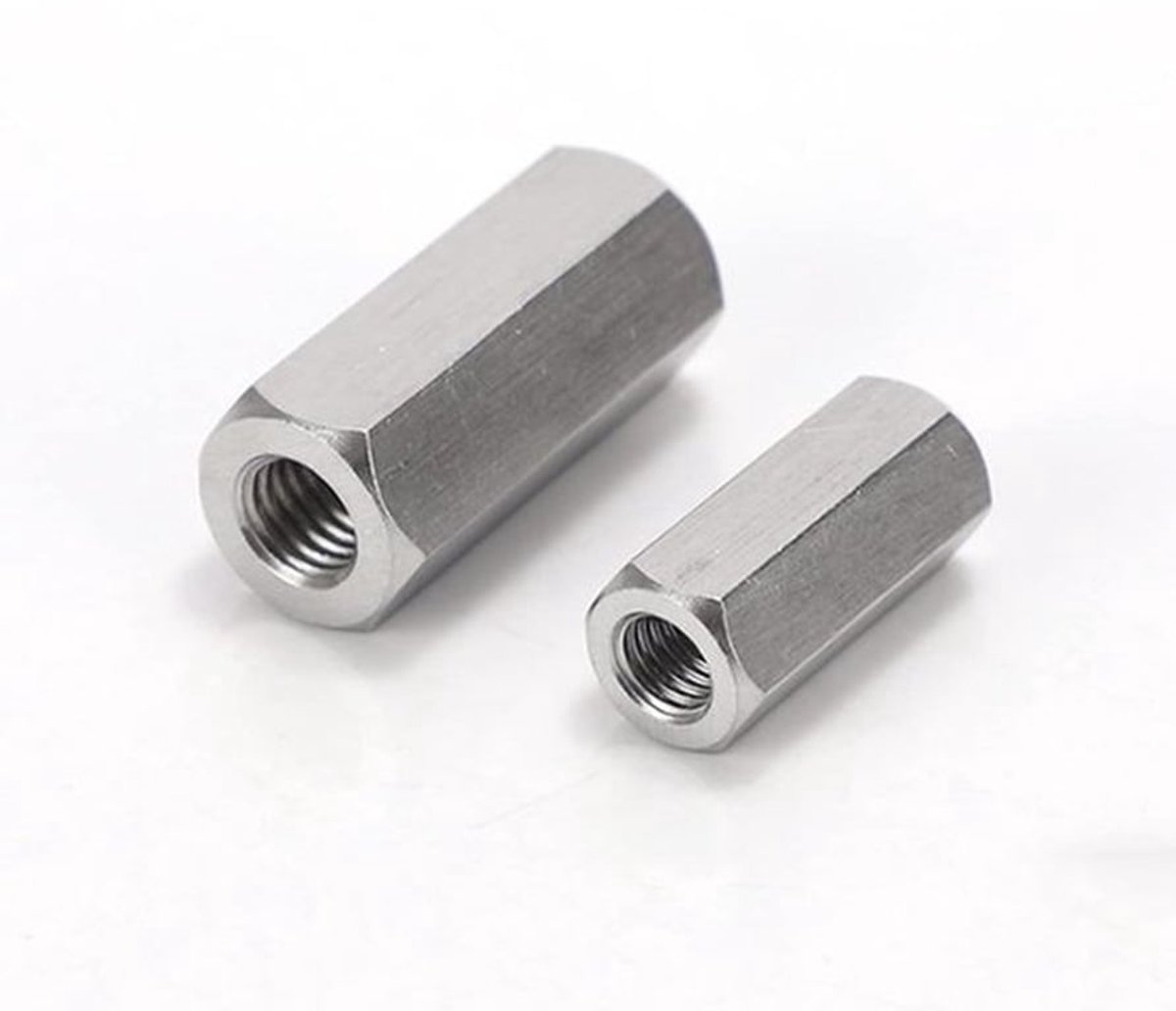 20 Stuks M6 Hex Sleeve Moeren - Lange Moeren van Koolstofstaal voor Huishoudelijke Apparaten, Machines en Meubels