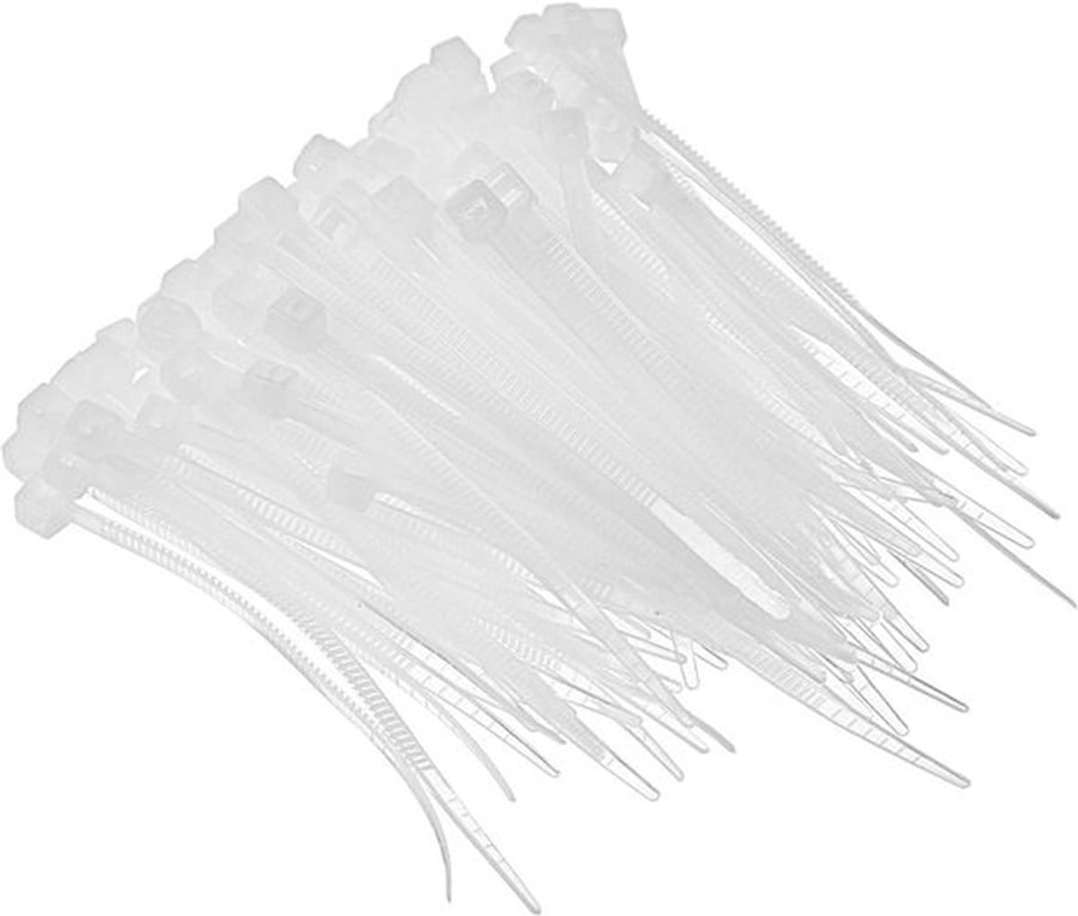 300 Stuks Zipper Kabelbinders - Zelfsluitende Nylon Touwtjes voor Draadbeheer - Sterke en Duurzame Oplossing voor Binnen en Buiten, Tuin en Werkplaats