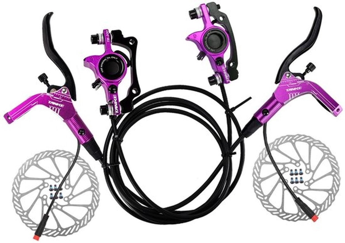 Hydraulische Fiets Schijfremset met 160 mm Rotors voor E-Bikes