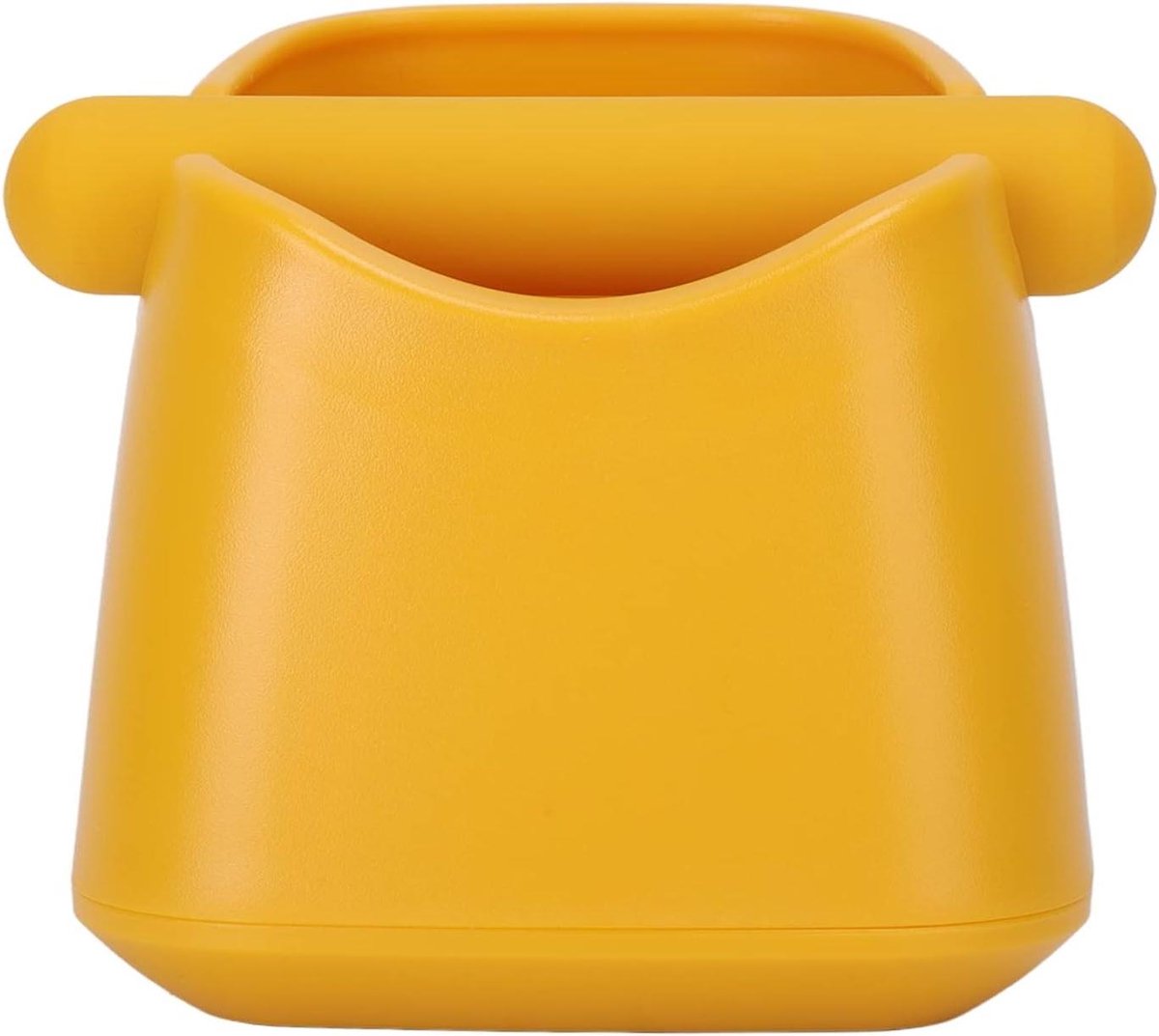 Koffieklopbox - Koffiedikbak Klopbak - Koffiedik Verwijderen - Antislip Bodem - 13 x 13 x 13 cm - Geel