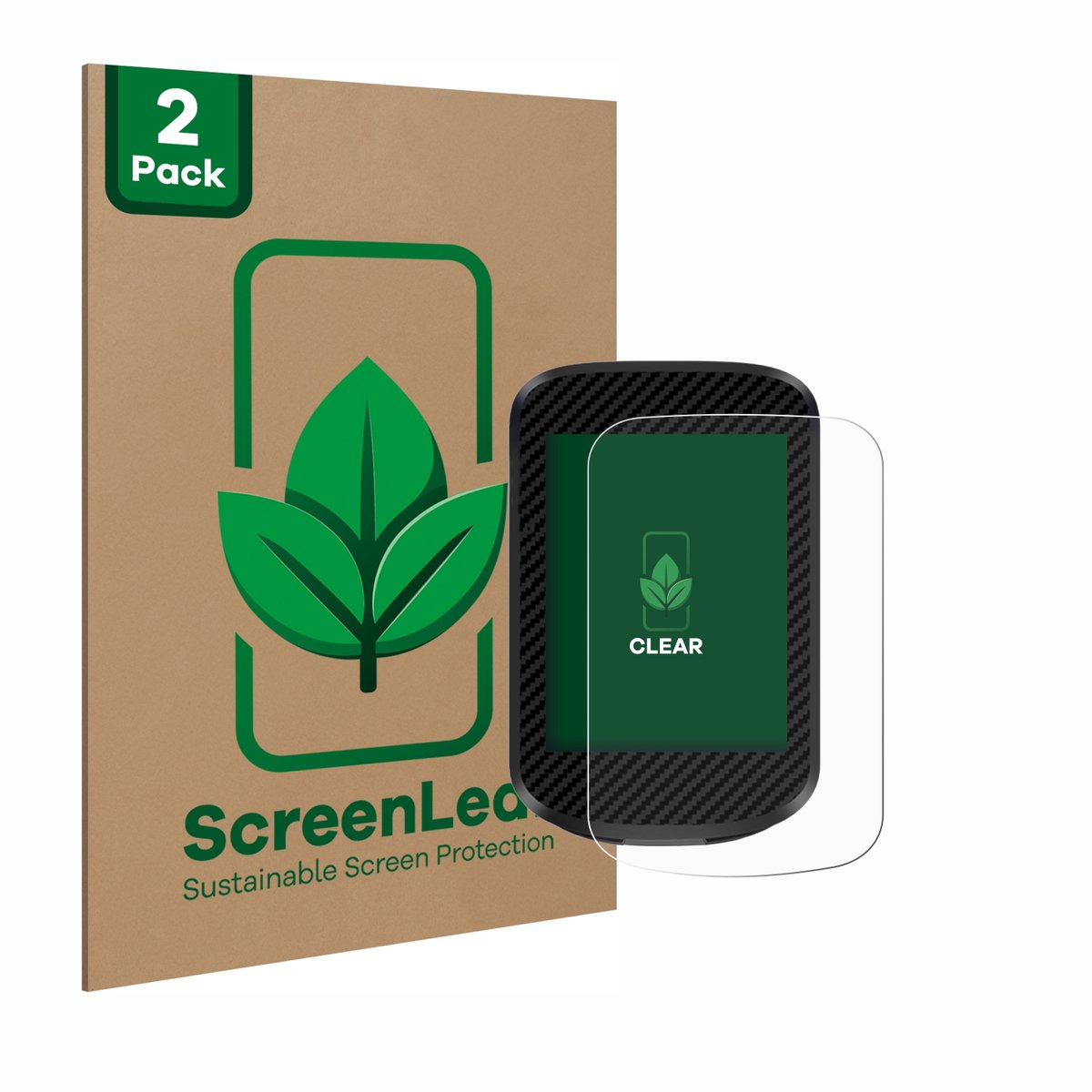 2 Stuks Screenprotector voor iGPSPORT BSC300T - Hoogwaardige Beschermfolie transparant