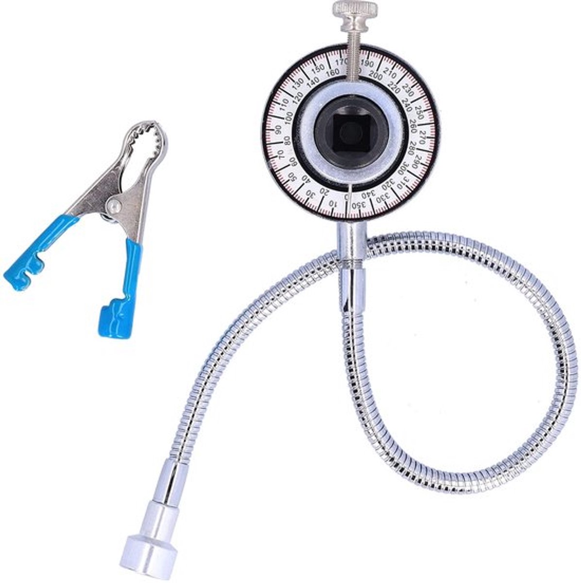 Koppelhoekmeter 360° Rotatie - Torque Hoekmeter - Flexibele Beugel - Magnetische Stang - Precisie Aandraaien - Eenvoudig Afleesbaar - Koppelmeter