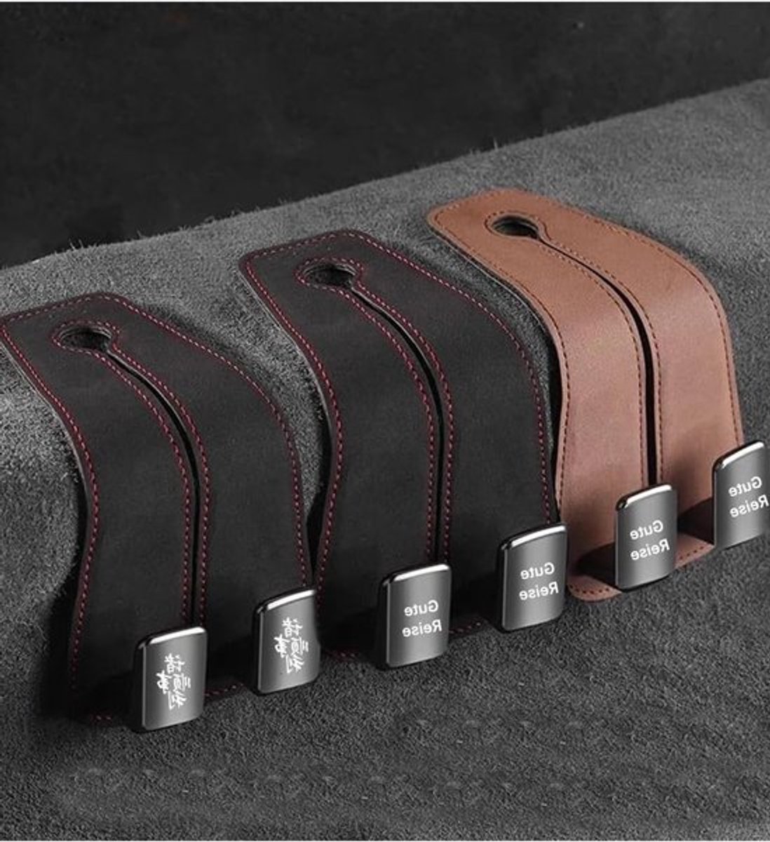Set van 2 Auto Haken, Dubbele Haken voor Autostoel, Multifunctionele Hoofdsteun Haken voor Organisatie en Ruimtebesparing in de Auto