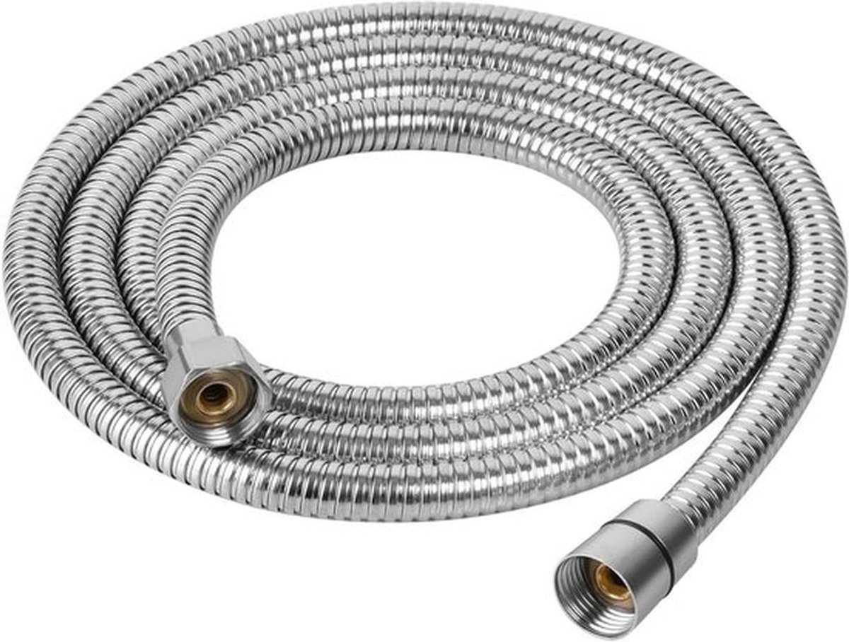 Flexibele Douche Slang 2 m van RVS met Draai Bescherming, Hoge Druk Douche Slang voor Badkamer Accessoires, Roestvrijstalen Vervangingsslang