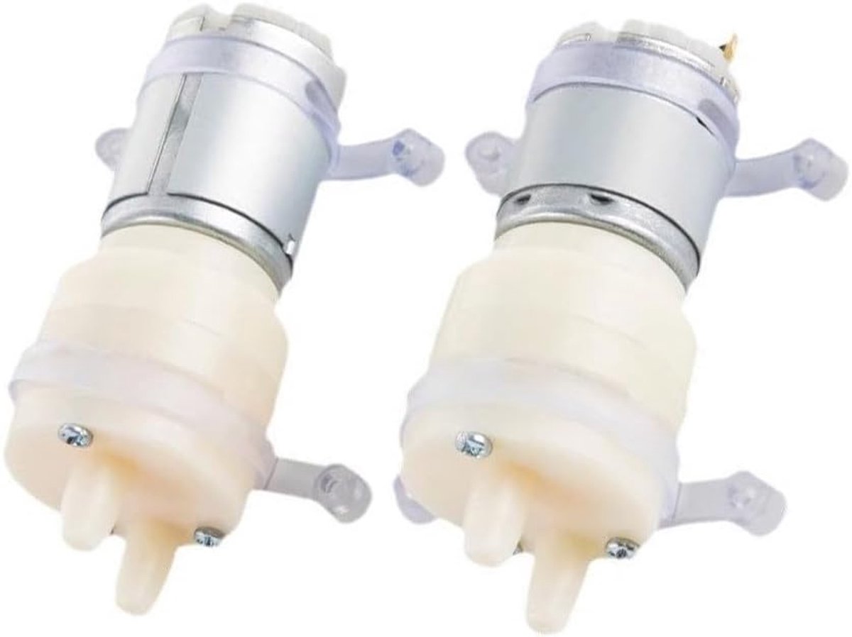 2 Stuks Waterpomp - Watergekoelde Pomp Zelf Aanzuigend 365 - Mini Aquarium Waterpomp - 12V Micro Motor Pomp - Membraanpomp Laag Geluidsniveau- Geschikt voor Thee Machine Aquarium Waterdispenser