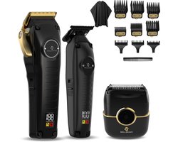 Wellshave Barber Deal 2.0 - Barber Set - Kappers set - Tondeuse Mannen - Foil Shaver - Hair Clipper - Kappers Tondeuse - Trimmer Set - Trimmer voor haar & baard - Tondeuse set