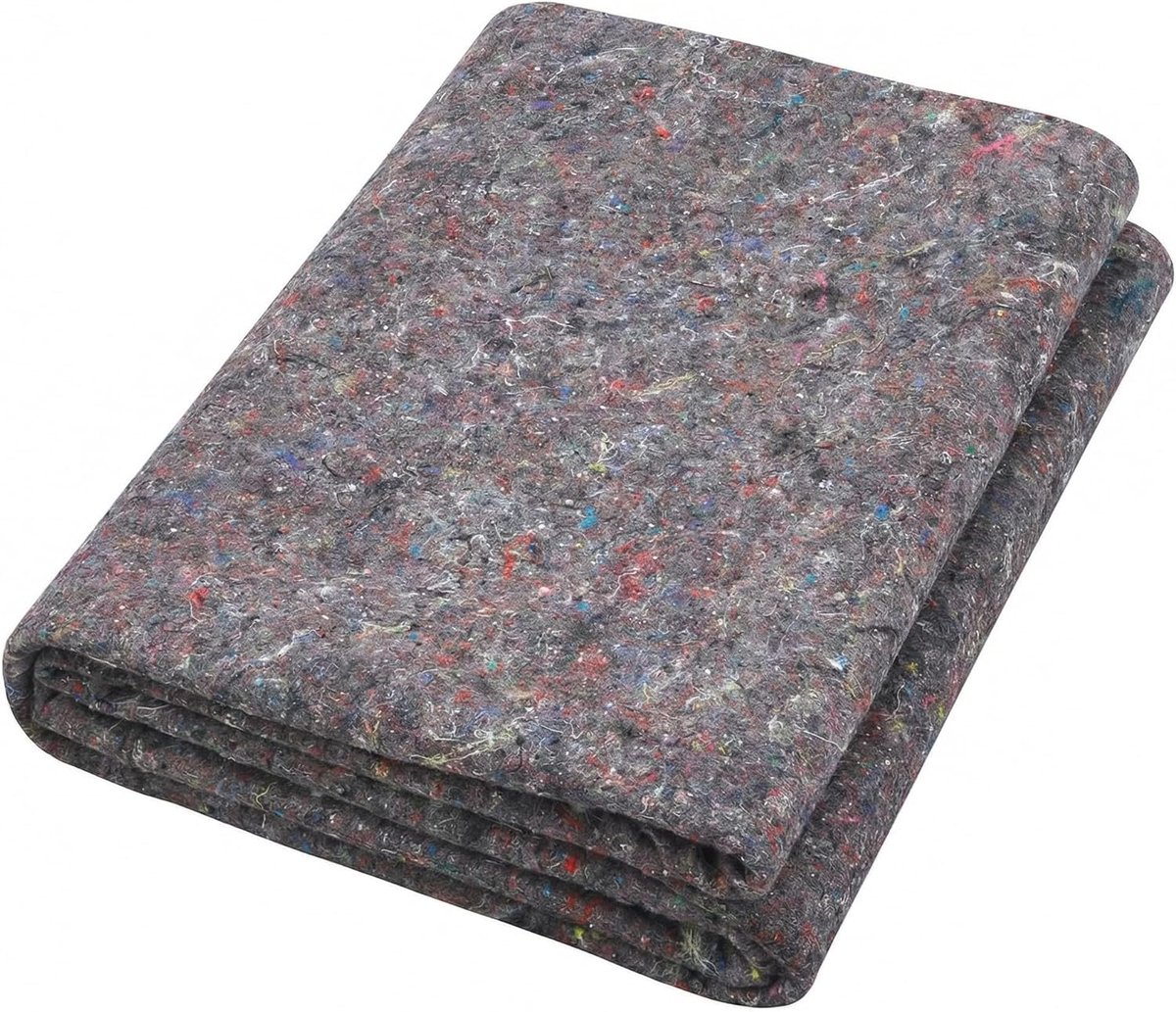 SnelShoppen - Afdekvlies 3 x 1 m - Beschermend Vlies voor Vloeren - Polyester Katoen met PE-Onderkant - Antislip Onderlegger voor Schilderwerk en Reno
