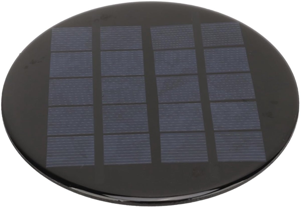 Ronde Zonnecel Panel 1.1W 5V - Oplaadbare Batterij - Polycrystalline Silicon Module - Zonne-energie - Kleine Zonnepaneel