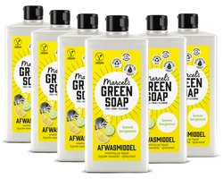 Marcel's Green Soap Afwasmiddel - Citroen & Bergamot - 6 x 500ml