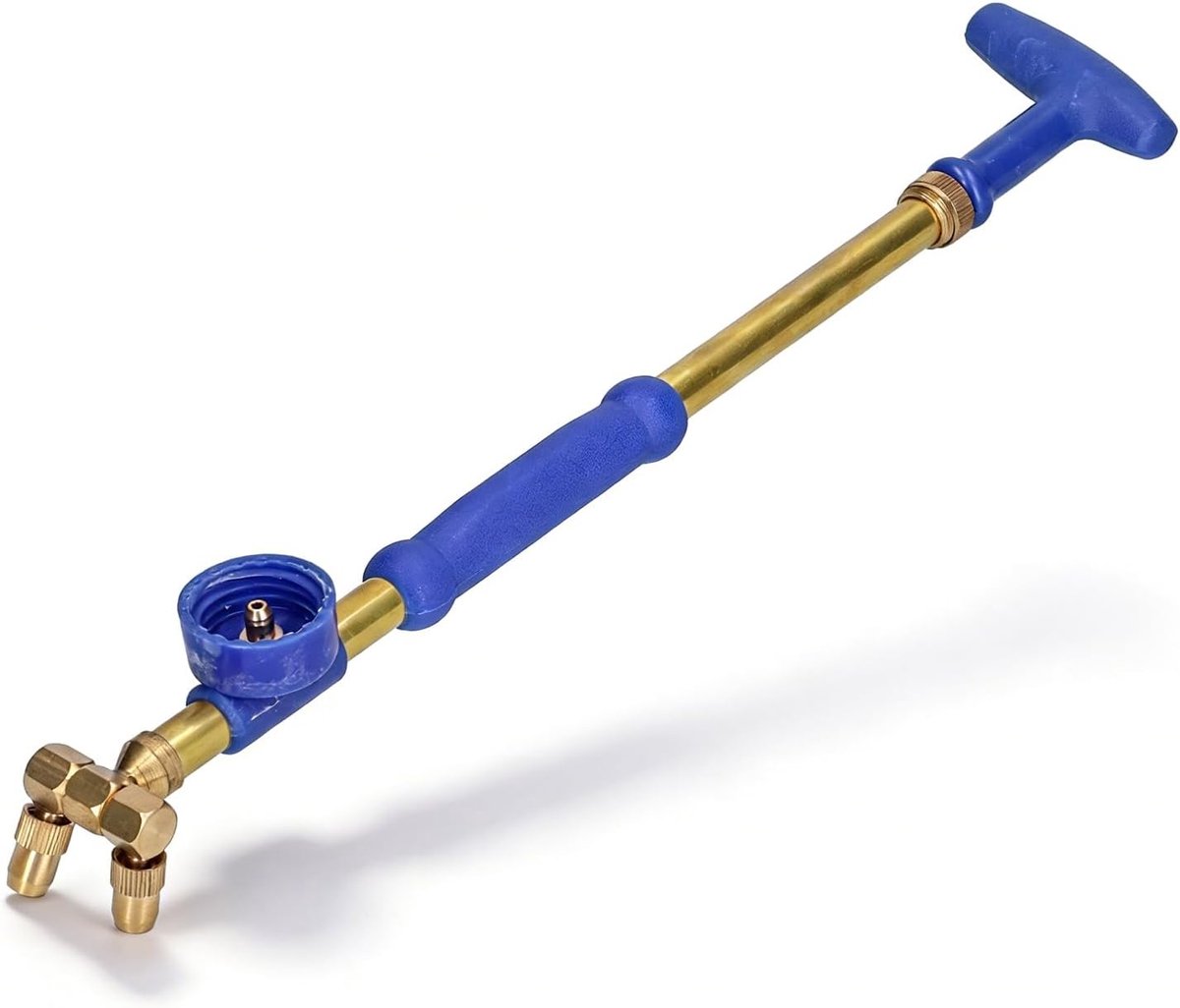 SnelShoppen - Tuinspuit met Dubbele Spuitmond, G3/4 Vrouwelijke Draad, Telescopische Koperen Stang, Water Jet voor Tuin en Landbouw