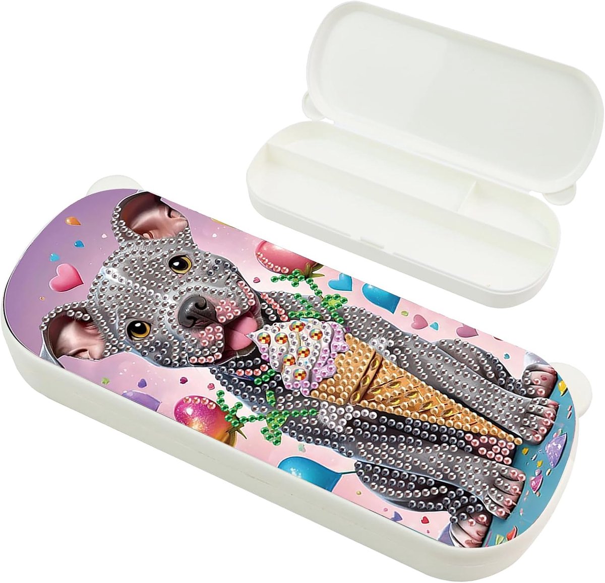 SnelShoppen - Diamond Painting Pen Box 22 x 9 cm, Opbergdoos voor Schilderen op Nummer, Organizer voor Diamant Schilderen, Gereedschapcontainer, Creat