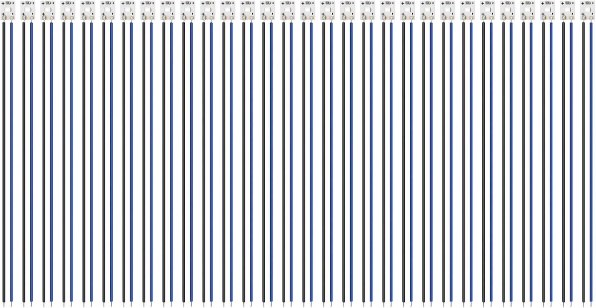 LED strip 30 stuks 8 mm - 2835 model - blauw - eenvoudig te installeren - ShopVlot