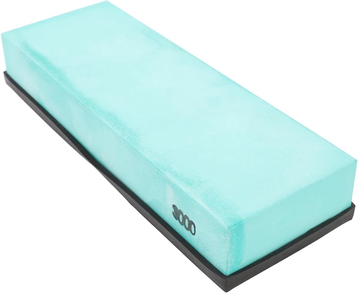 SnelShoppen - 3000 Grit Aluminium Oxide Micro Poeder Kersensteen met Antislip Basis, Vlakke Steen Hoekgids Leerriem Slijper voor Keuken en Buiten