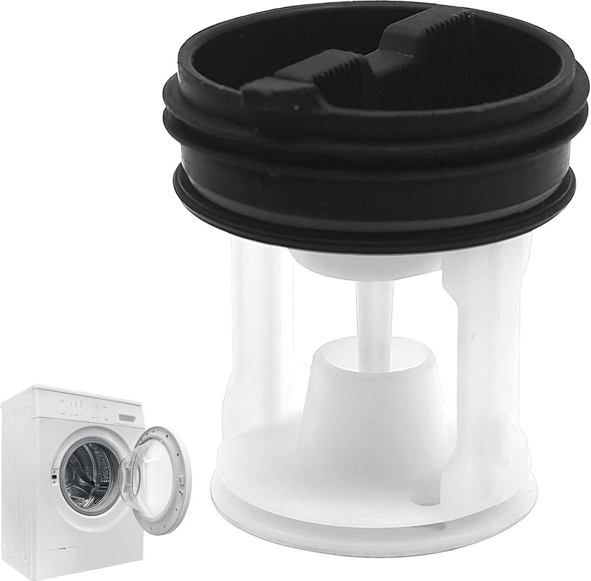 SnelShoppen - Lintfilter Vervanging voor Wasmachine, Hoogwaardige Flufffilter voor Optimale Pompbescherming, Eenvoudige Installatie, Duurzaam Materiaa