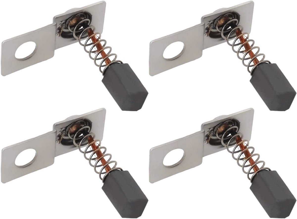SnelShoppen - 2 Pairs Carbon Brush Set Nagelboor Koolborstels 2.4 x 2.4 x 4 mm Vervangingsonderdeel PKE-650A Compatibel met UG12 SUG12 UG14 DM12 Nagel