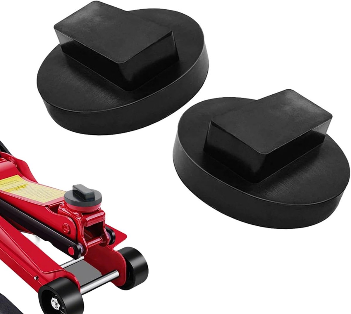 Auto krik rubber pad - robuust rubber - voorkomt schade - ideaal voor onderhoud - ShopVlot