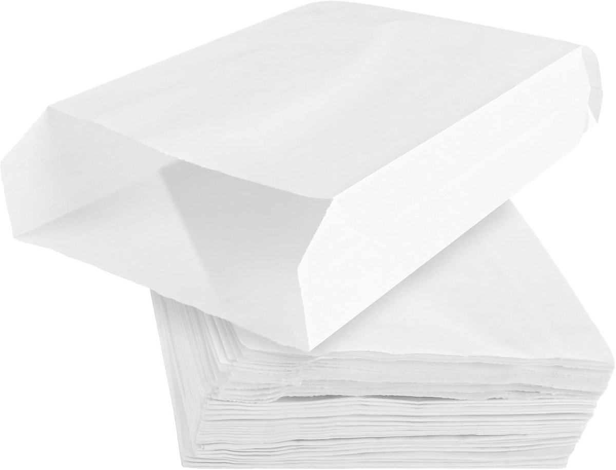 SnelShoppen - 200 Stuks Witte Papieren Tassen - Milieu-vriendelijk, Sterk, Herbruikbaar, Ideaal voor Feesten, Cadeaus, Winkels, Verjaardagen en Evenem