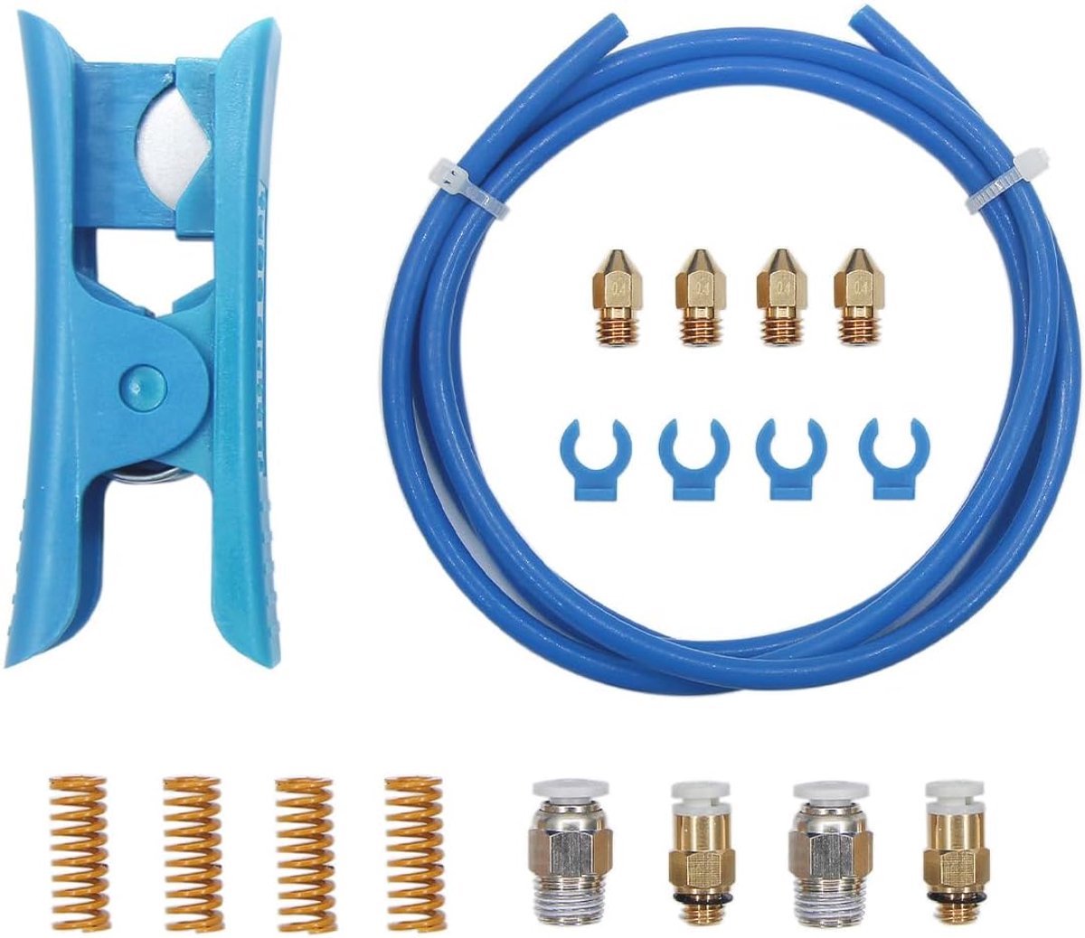 SnelShoppen - 3D Printer Accessoires Pneumatische Connector Kit met Verbeterde Precisie en Efficiëntie, Diverse Aansluitingen voor Filamentbeweging, G