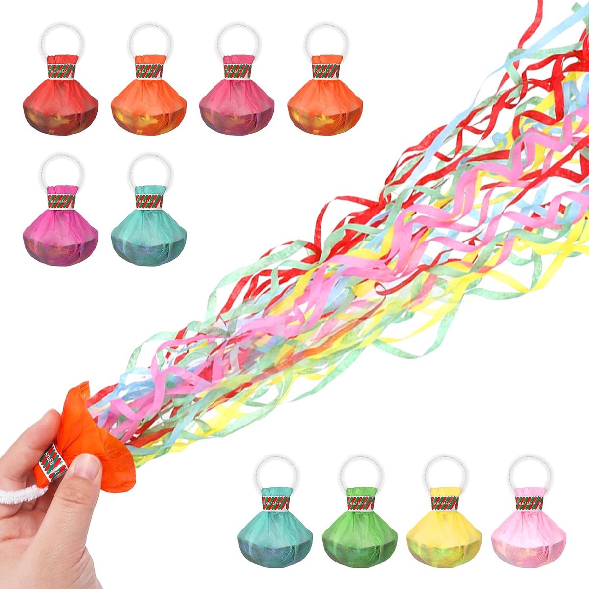 Luchtslangen Set van 10 - Kleurrijk - Hoogwaardige Papier - Perfect voor Feestjes - ShopVlot