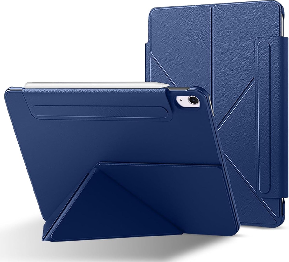 SnelShoppen - iPad Air 11 Inch Hoes M3 2025/M2 2024, Beschermhoes voor iPad Air 10.9 Inch 5/4 Gen 2022/2020, Sterke Magneet, Vouwstand, Kr scratchbest