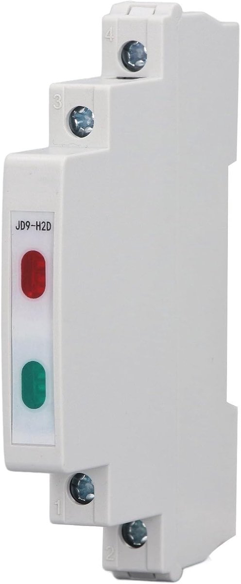 SnelShoppen - DIN Rail Bevestiging met Indicatorlamp, LED Display voor Miniatuur Railbevestiging, Waterdicht IP20, 230 V AC, DC voor Voedingsdistribut