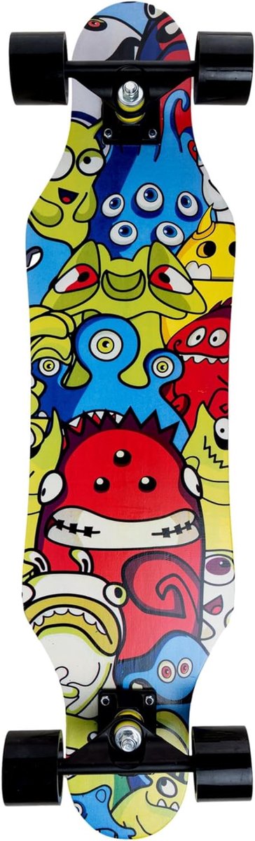 Longboard Cruiser Lange plank Skateboard Carven en cruisen 7 Lagen Canadees Esdoorn 80 cm Niet gespecificeerd