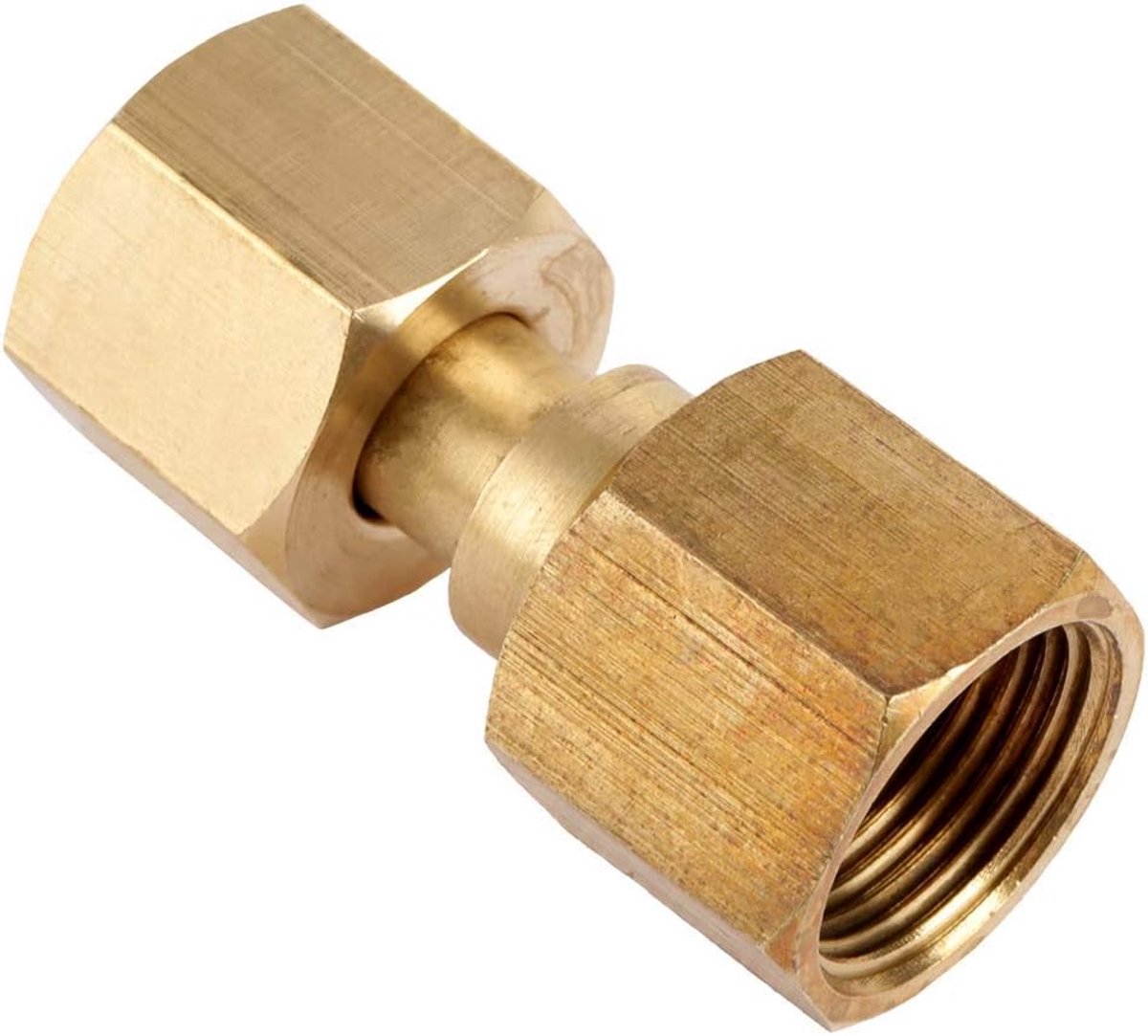 SnelShoppen - Koper Cilinder Adapters, CGA-320 naar CGA-580 Adapter voor CO2 Tank naar Argon Regulator, Hoge Kwaliteit, Veilige Sluiting, Duurzaam Mes