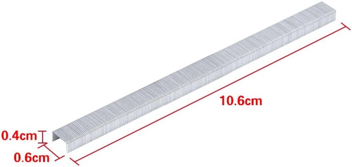 SnelShoppen - Paperclips 10.000 stuks, stapelelementen van koolstofstaal, geschikt voor plantenbindmachine, bindmachine, tuin en kantoor