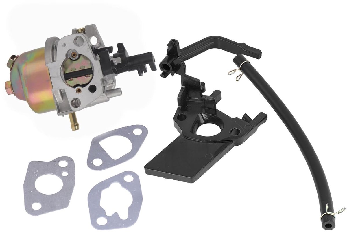 SnelShoppen - Generator Carburetor Kit voor Grasmaaier en Generator, Inclusief Isolator en Pakking, Geschikt voor GX160 GX200 168F Motoren, Compact en